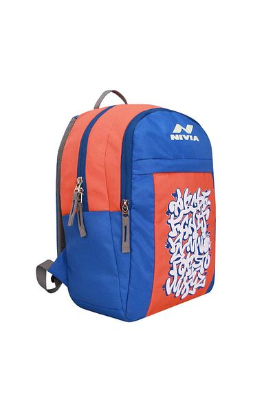 Nivia Alphabet School Bag,Faced Water-Proof Lightweighted, Breathable air mesh