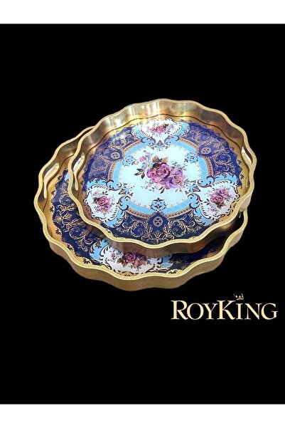 ROY KING 2'Lİ YUVARLAK TEPSİ 39*4 VE 34*4