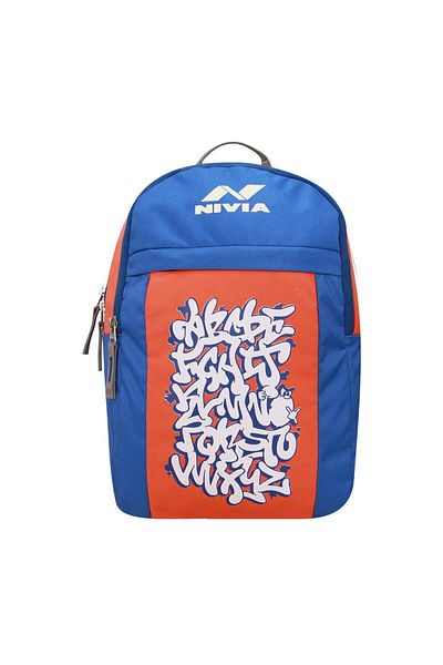 Nivia Alphabet School Bag,Faced Water-Proof Lightweighted, Breathable air mesh
