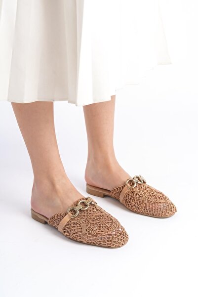 Bak Store Визен Кава Трико Плетені Жіночі Капці