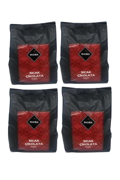 Rioba Sıcak Çikolata 1 Kg X 4 Adet, Kakaolu Sütlü Içecek Tozu 1000 Gr X 4 Adet