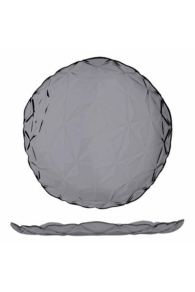 Paşabahçe Estrella Gray Dinner Plate - 28cm - Set of 6