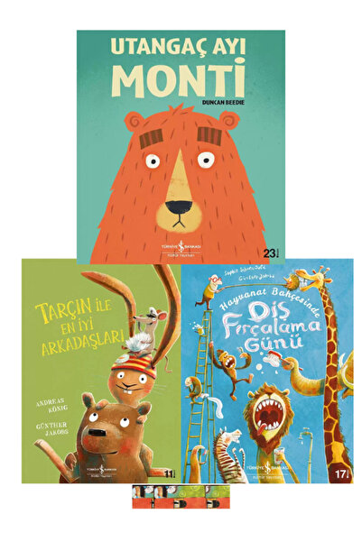 TÜRKİYE İŞ BANKASI KÜLTÜR YAYINLARI Okulöncesi-Utangaç Ayı Monti,Hayvanat Bah...