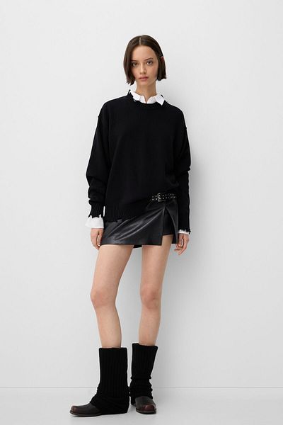 Bershka Suni deri mini etek