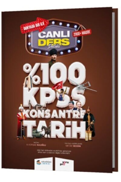 Akademi Denizi KPSS Tarih Konsantre Canlı Ders Destekli