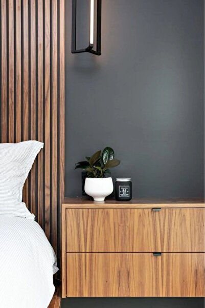 exalted hawk 50cm X 5 Cm Duvar Panelleri Iskandinav Duvar Çıtası Kemençe Kahverengi (10 ADET)