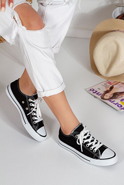 simplicity Pantofi sport negri scurti unisex din in