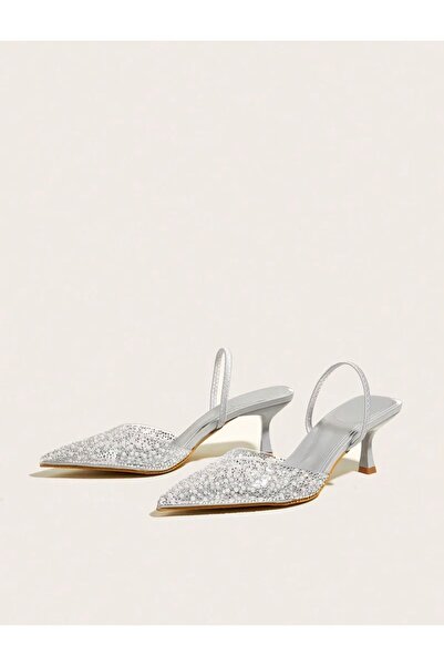 DUXAL SHOES Gale Pearl Detailed Open Back Heeled Shoes