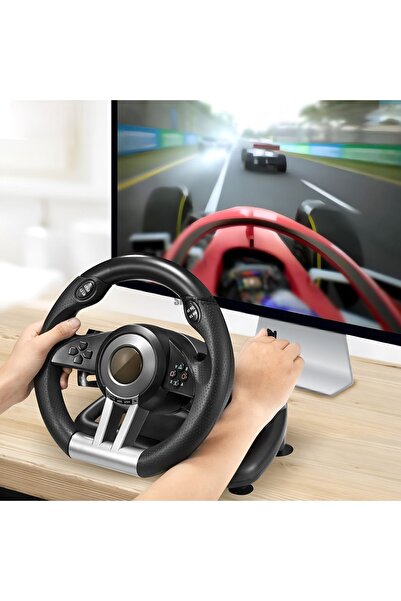 SFL Product Direksiyon Seti Yarış Racing 180 Derece Wheel for NS,PC,PS3,PS4,PC.Andoid Xbox Series X ve XBox One