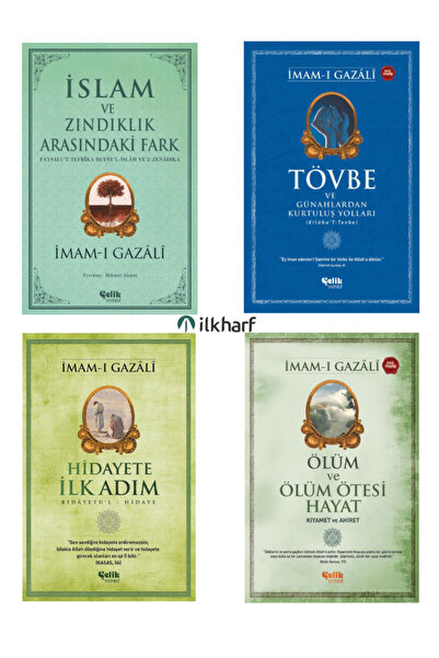 Çelik Yayınevi İmam-ı Gazali Seti ; İslam ve Zındıklık, Tövbe, Hidayete İlk A...