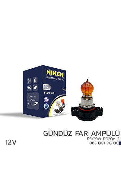 Niken 12V PSY19W GÜNDÜZ FAR AMP(PG20d-2)AMBER