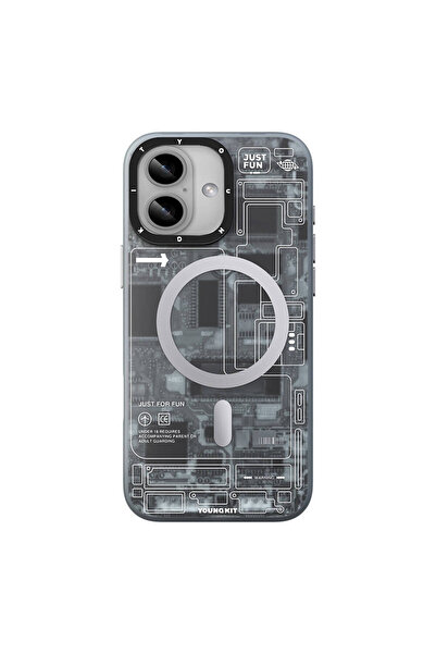 Youngkit iPhone 16 Plus Uyumlu Kılıf Magsafe Şarj Özellikli YoungKit Technolo...