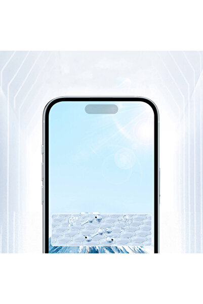 WIWU iPhone 16 Wiwu GT-010 Anti-Reflective Polimer Oleofobik Ultra İnce Temperli Cam Ekran Koruyucu Siyah