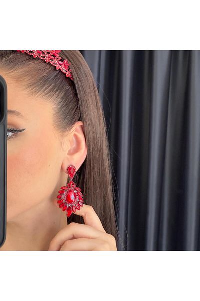 BEYOĞLU NİŞANTAŞI Big Hurrem Bride, Promise, Engagement, Kina, Wedding Earrings