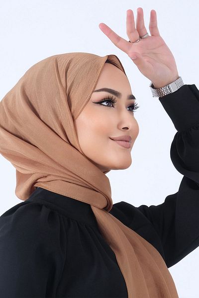 HAREM SCARF Σάλι με φουντούκι Brisa Voile