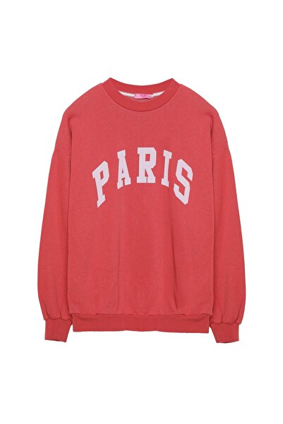 Quzu Машинно пране суитшърт розов