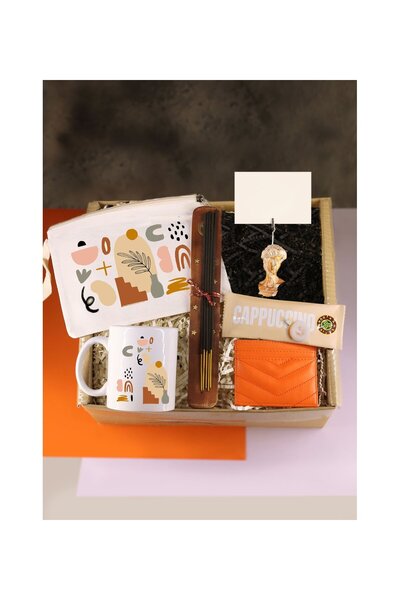 gagga Clutch Astarsız Çanta & Davıd Heykel Not Tutucu & Kupa & Tütsü & Cappuc...