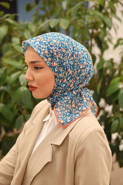 Silk Home Eșarfă din bumbac moale cu model de garoafe