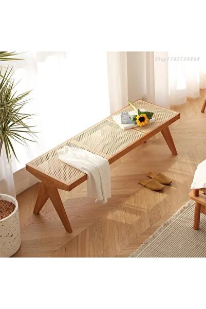 larissa design Bench ahşap puf