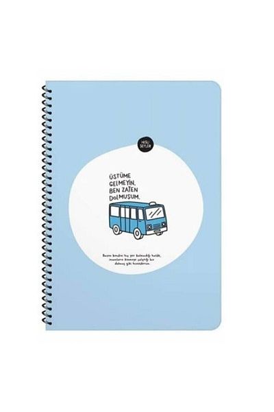 KESKİN COLOR A4 80 Sheets Lined Notebook with Brisket Sticker - Don'T Come I'M Already