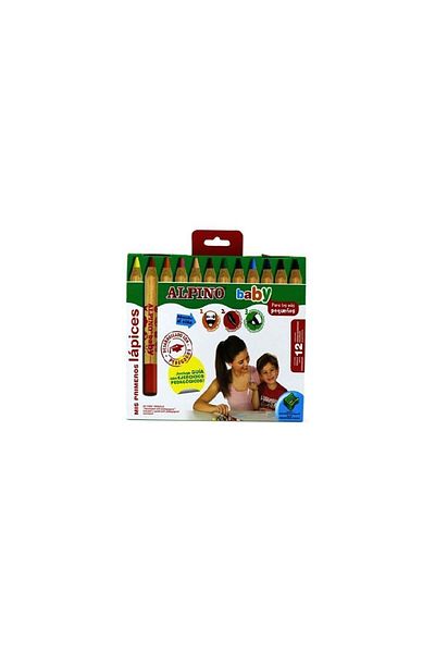 Alpıno Pack of 12 Dry Paint Baby Pens - Al-0177