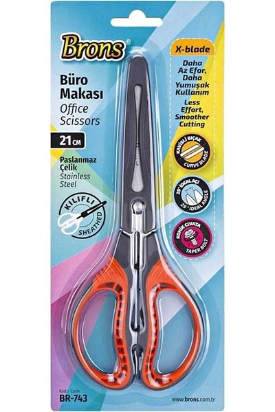 Brons Office Scissors with Case 23 Cm Br-743