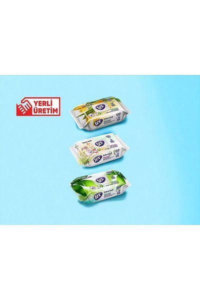 Tex 120 Non-Alcoholic Wet Towels 3 Pack (120X3=360 Sheets)