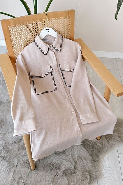 Gizce Astor Beige Tunic