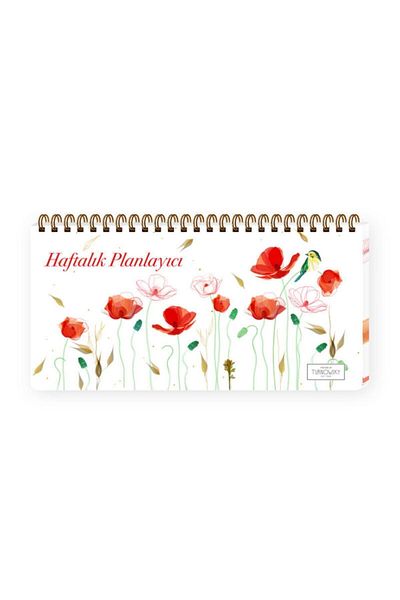 KESKİN COLOR Planificator cu autocolante Turnowsky Spiral 13x27 Cm. Scarlet