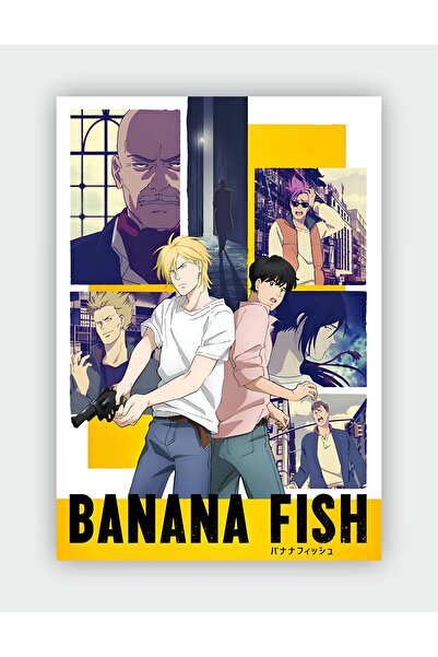 fırsatlar diyarı Banana Fish (Muz Balığı) Anime Hd Manga Duvar Posteri - Kalı...