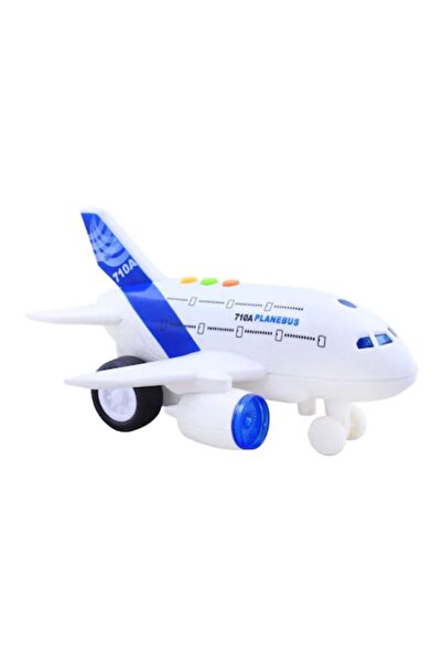 Genel Markalar 1:200 Oyuncak Pilli Sesli Işıklı Sürtmeli Yolcu Uçağı