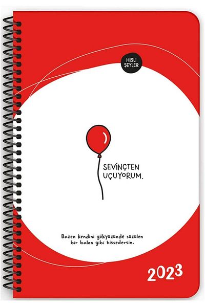 Hisli Şeyler 2023 13x19,5cm Weekly Agenda - I Fly from the Red Joy /831253