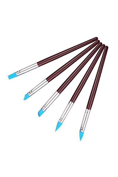 adin tasarım مجموعة فرشاة كعكة البلاستيسين المعجنات 5 قطع فرشاة تلوين الطعام ...