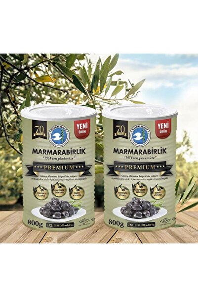 MarmaraBirlik Marmara Birlik Premium Zeytin 2XL 800 gr (2 Adet )