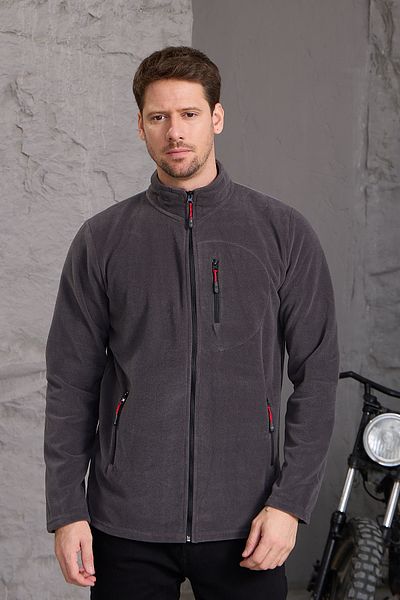 COMBİNE MİCHAİL Furnish Men's Fleece Jacket - Thick Zipper and Cotton Fabric