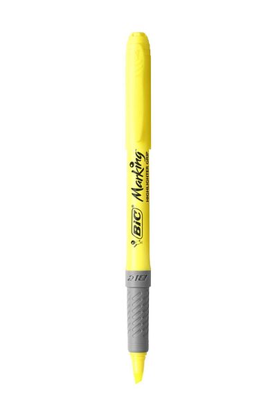 Bic Bic Marking Highlighter Grip Highlighter Yellow