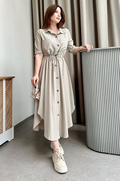 Gizce Alena Beige Dress