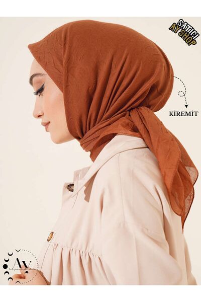 its AY shop Eșarfă din gresie din croșetat din bambus pentru femei Hijab