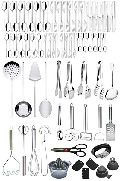Mirilliahome 98 Parça Çeyiz Seti, Çeyiz Listesi, Metal Mutfak Gereçleri Çeyiz...