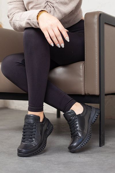 Mammamia Pantofi casual de damă din piele naturală - confortabili cu șireturi