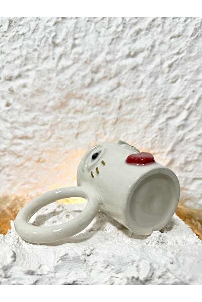 WindArtCeramic el yapımı seramik tasarım suratlı kupa