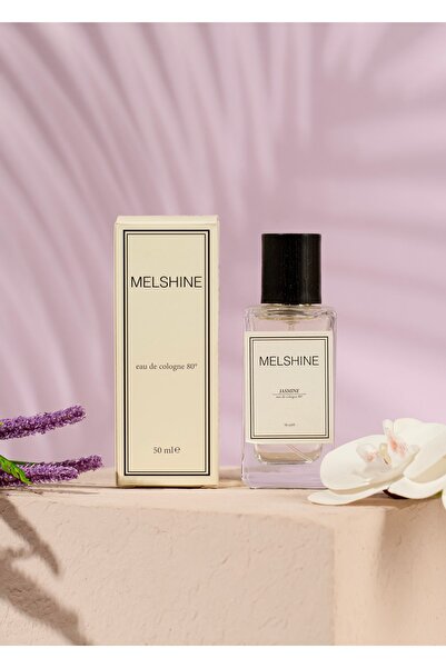 Melshine Jasmine Kolonyası 80 Derece 50 Ml Cam Şişe Çanta Boy Uzun Süre Kalıc...