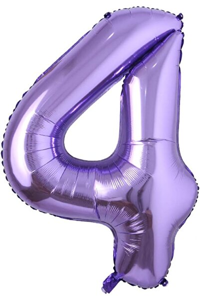 kidspartim 40 Inch Purple Foil Balloon - 4 Figures 100 cm
