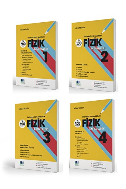 Nihat Bilgin Yayınları nihat bilgin tyt 1 2 3 ve 4. fasikül set