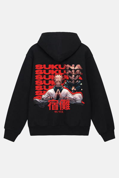 FEEL STYLE Sukuna Jujutsu Kaisen anime majica sa kapuljačom, unisex, prevelik...
