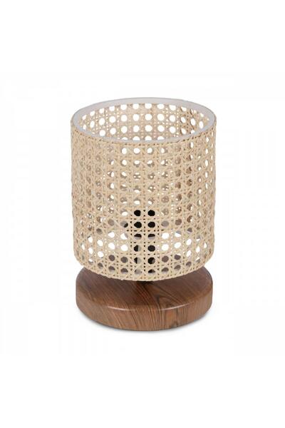Art&Gift Rattan Series Mini Hazeran Lampshade - Wooden Base