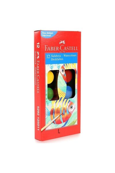 Faber Castell Faber Castel 12'li Sulu Boya Büyük Boy