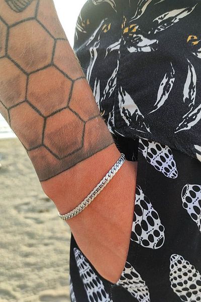 The Collection Unisex Urban Tarnish Resistant Silver Steel Bracelet