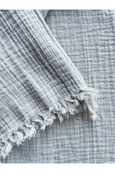 LeBohas Linen Muslin Scarf Natural Unpainted Fabric Boutique Design
