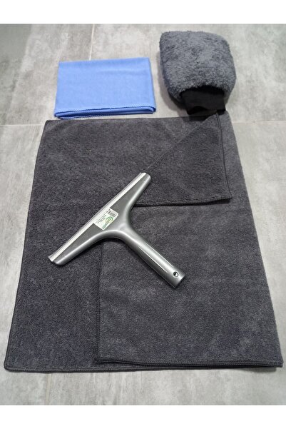 M.Y. TASO 4'lü Mikrofiber Oto Yıkama Kurulama Araba Silme Bezi + Cam Bezi + O...